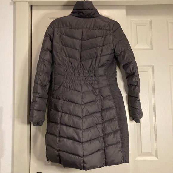 Michael Kors Down Puffer Jacket Knee Length Black Womens Size Extra Small - Picture 2 of 7